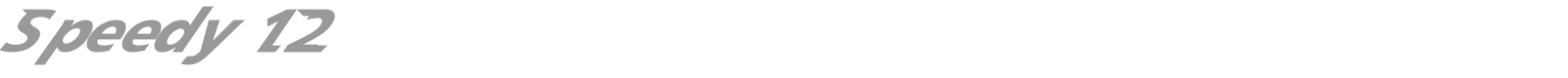 Speedy 12 font preview